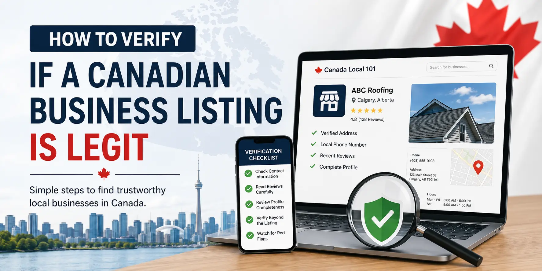 Verify Canadian Business Listing