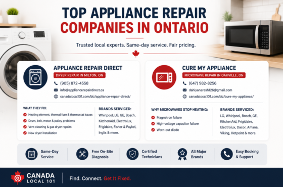 Top Appliance Repair Companies in Ontario